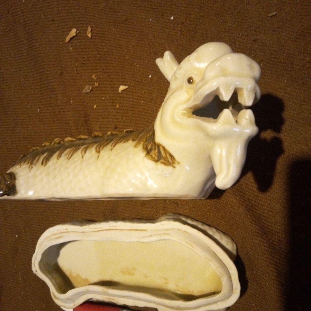中国陶磁器　磁州窯　獣　香合