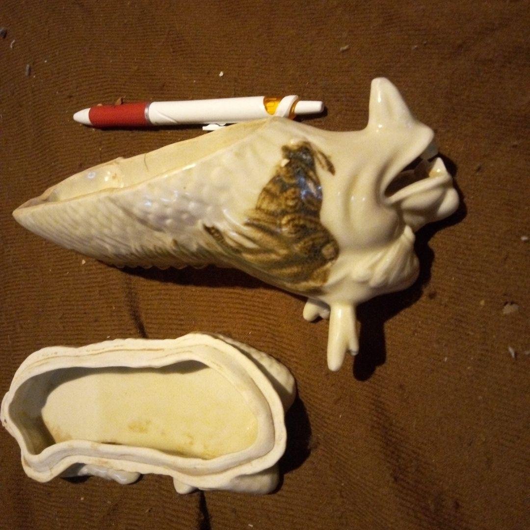 中国陶磁器　磁州窯　獣　香合